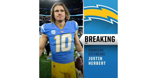 Justin Herbert unterschreibt erneut, Chargers schreiben Geschichte Justin Herbert unterschreibt erneut, Chargers schreiben Geschichte